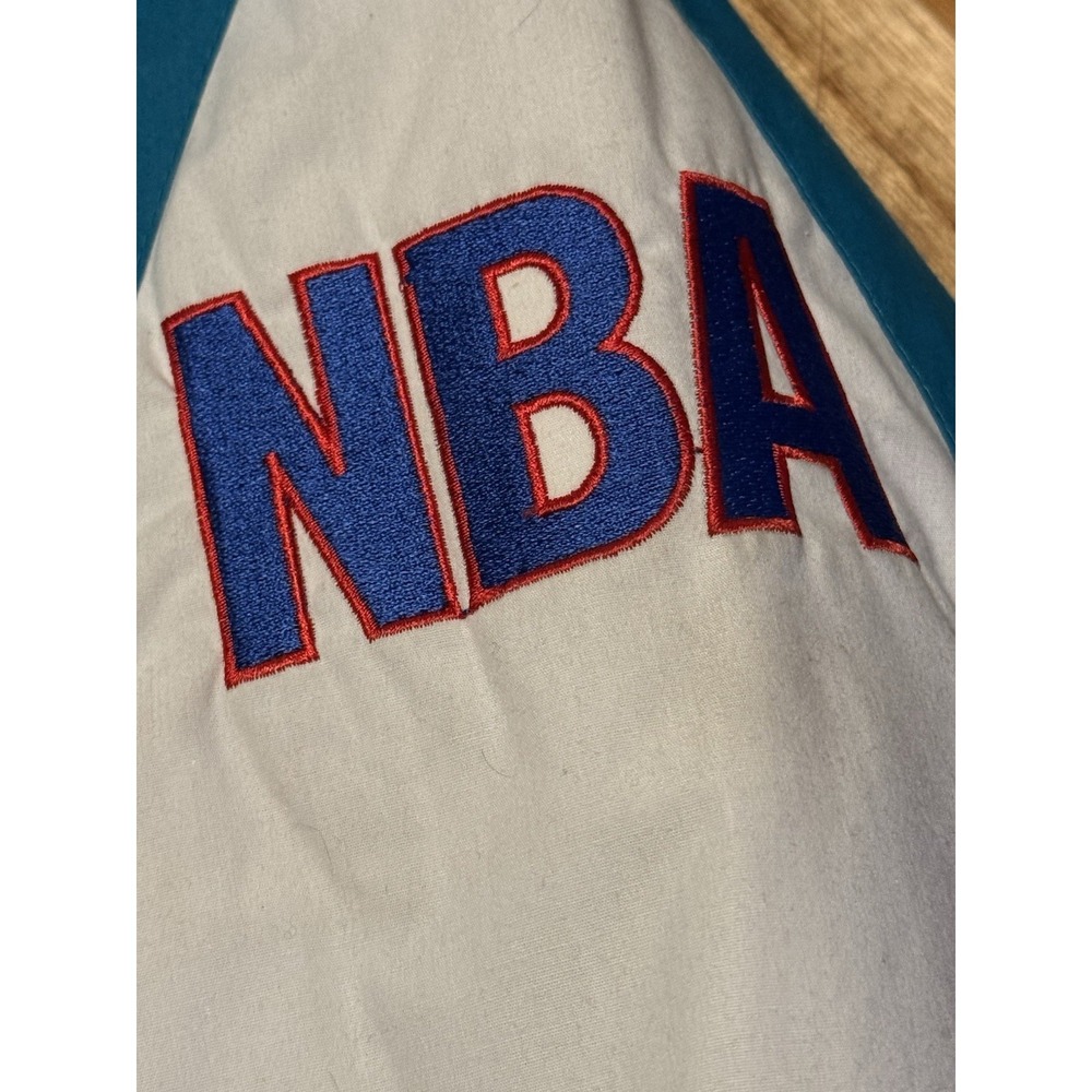Vintage 90s Charlotte Hornets Pro Player NBA Jacket Puffer Coat Rare Men's Large - Picture 13 of 14